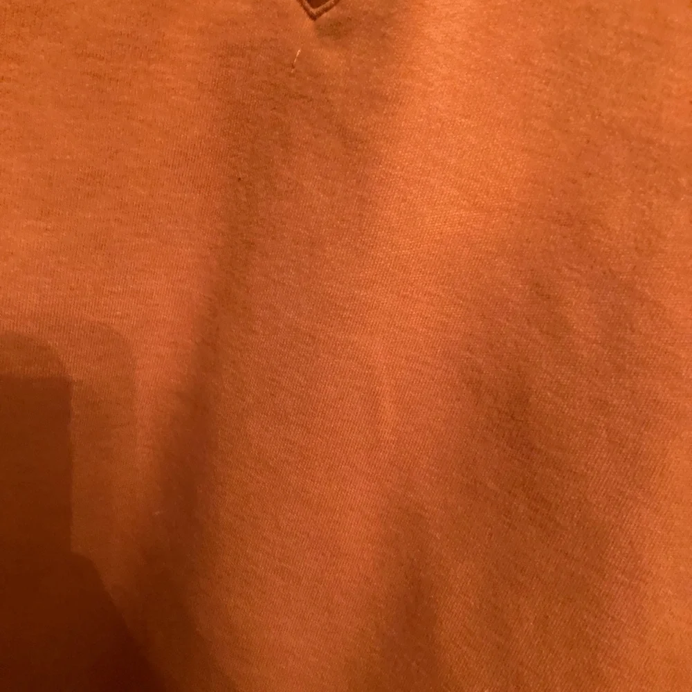 Banana Republic Men's Snap Neck Soft‎ Knit Pullover Sweater Autumn, Orange Large